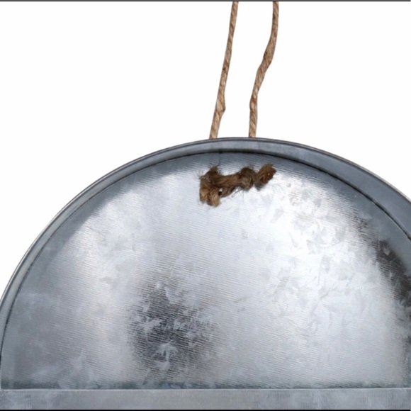 New Two Pack Floral DIY Garden Metal Hanging Wall Vases 8.5” - Picture 9 of 16